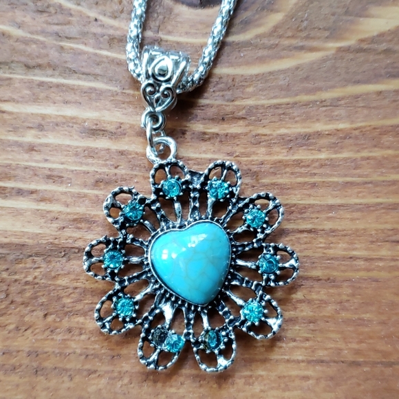 Bohemian vintage faux turquoise set - Picture 4 of 9